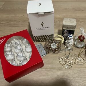 Various Christmas Ornaments Sold Together